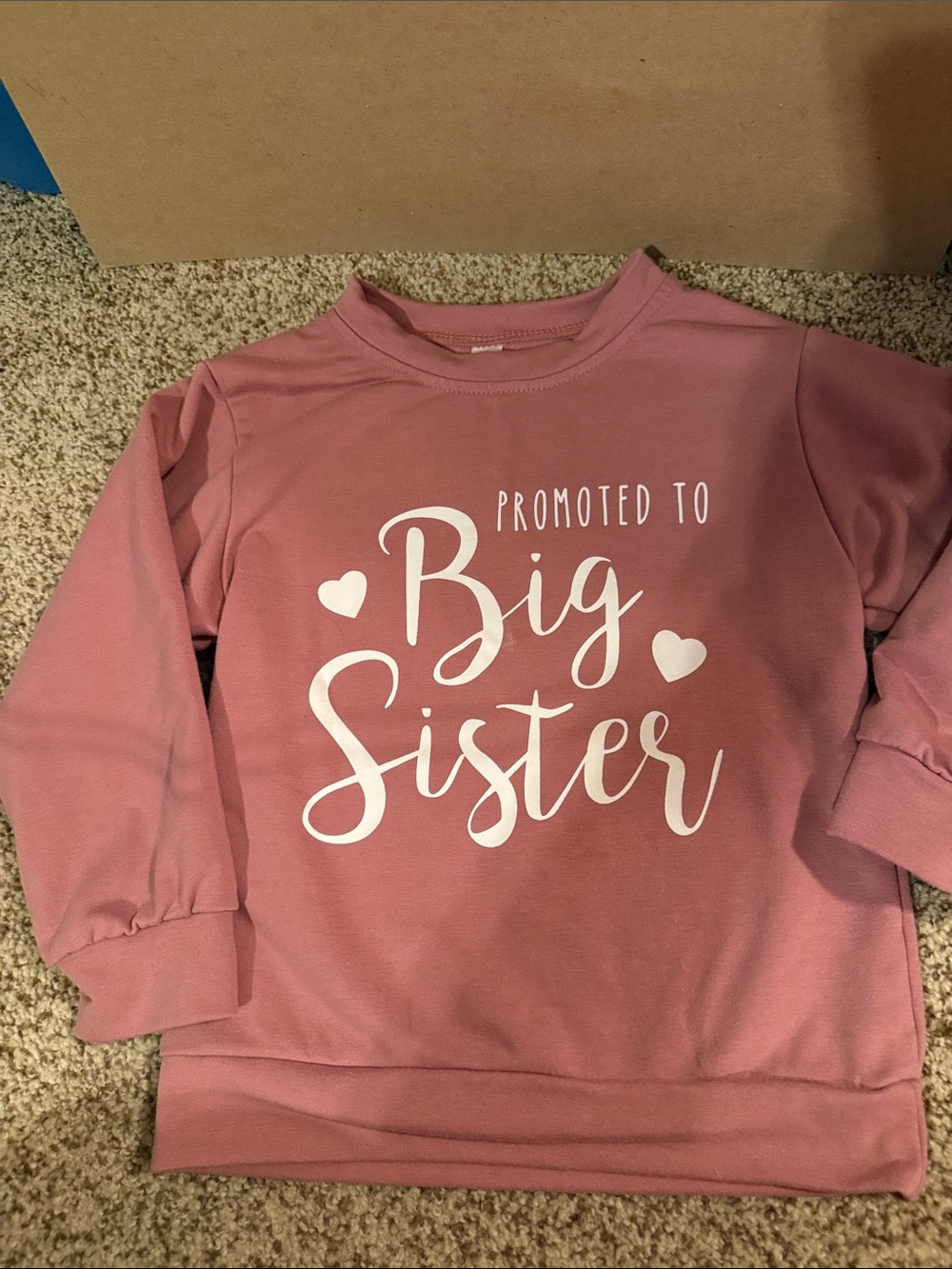 Big Sister Sweatshirt for Kids - Pink